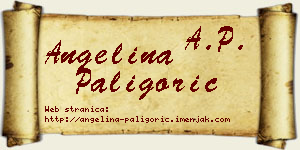 Angelina Paligorić vizit kartica